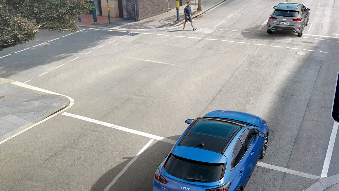 CGI-Visual für  Frontkollisionswarner